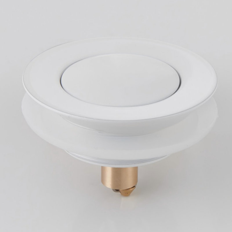 Nécessaire de remplacement pour bouchon de baignoire peint blanc brillant Mokleba, White