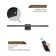 Dimmable Cordless LED Wall Sconce with Remote - Aluminum Battery Operated​