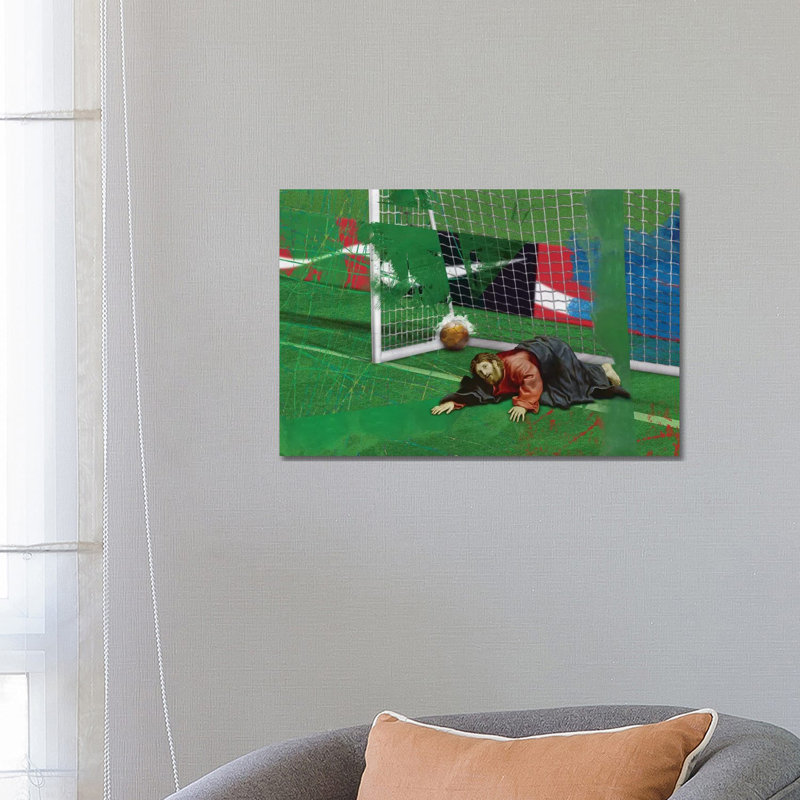 Gooooal by José Luis Guerrero - 1 Piece Wrapped Canvas Wall Art, 45.72cm H x 66.04cm W x 1.905cm D