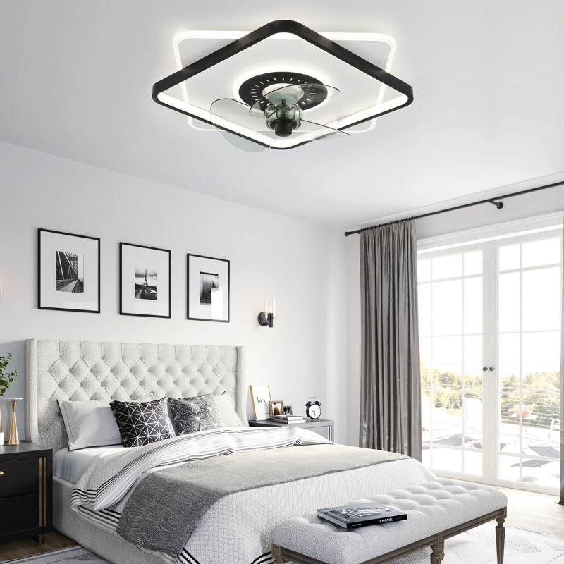  Ventilateur de plafond 20 po avec ensemble d'éclairage DEL et télécommande Dhirender