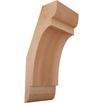 6"W x 6"D x 14"H Olympic Rough Sawn Knee Brace, Western Red Cedar