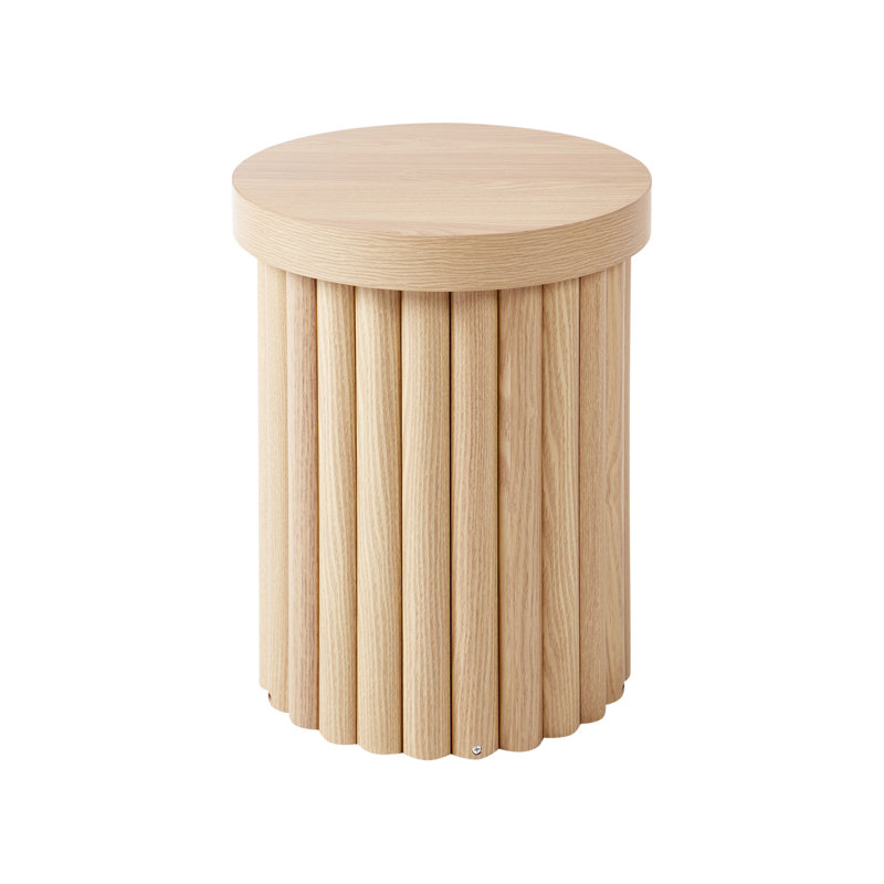 Wood-like Light Brown Side Table
