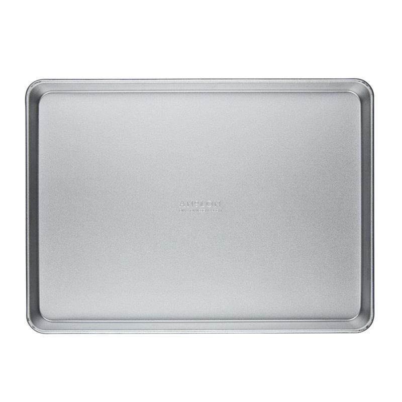 Pro-Bake Bakeware Aluminized Steel, Includes Cookie Pans, Loaf Pan, and Pizza Pan, 4-Piece, Silver