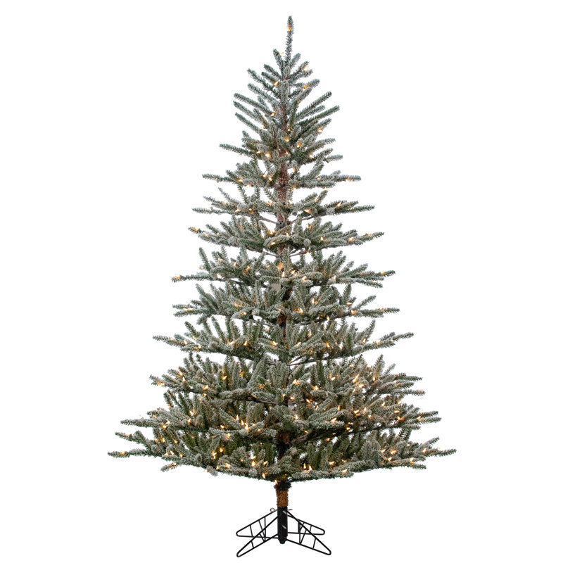 7' Lighted Artificial Pine Christmas Tree