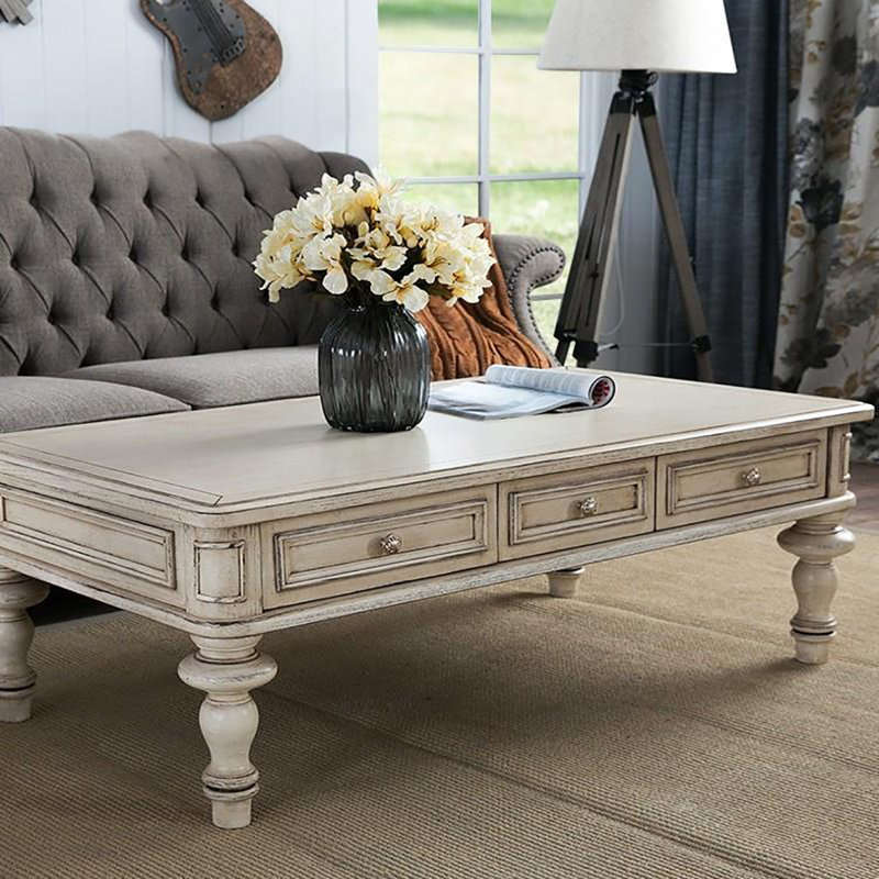 Table basse American American, H 19,7 po x L 47,2 po x l 23,6 po