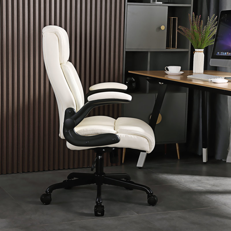 Fauteuil de direction Kheyla, Beige