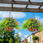 Panier de fleurs artificielles artificielles suspendues pour l'extérieur Printan Summer Decorarion