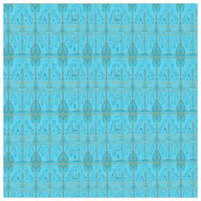 Couvertures damassées bleues
