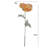 31" Artificial Apricot Poppy Stems