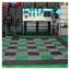 Tapis de drainage vert modulaire à emboîtement modulaire (paquet de 50) - Plancher de garage en plastique robuste