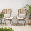 Chaise de patio avec coussins (ensemble de 2)-2037549260