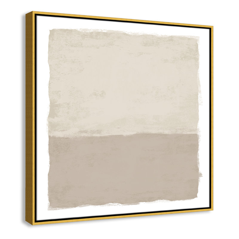 «Silent Sands II» par Natalie Carpentieri, H 31,5 po x l 31,5 po, Doré