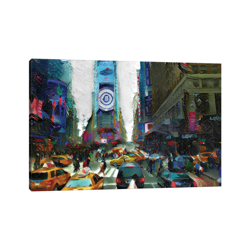 City Love by Heather Offord - Wrapped Canvas Print, 20.32cm H x 30.48cm W x 1.905cm D