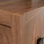 Huche en bois avec rangement dissimulé, brun
