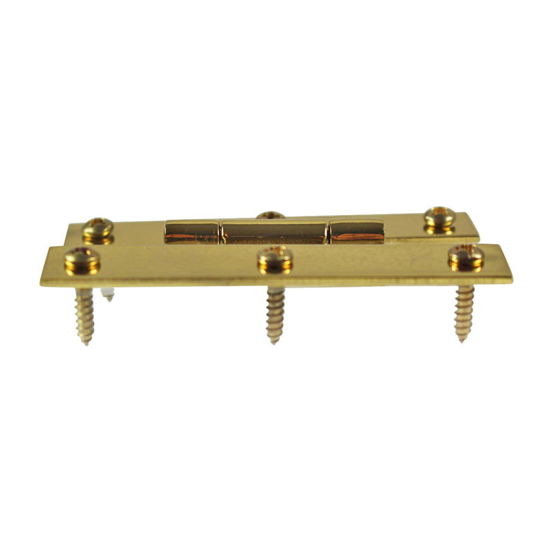 Polished Brass Square Cabinet Hinge Set