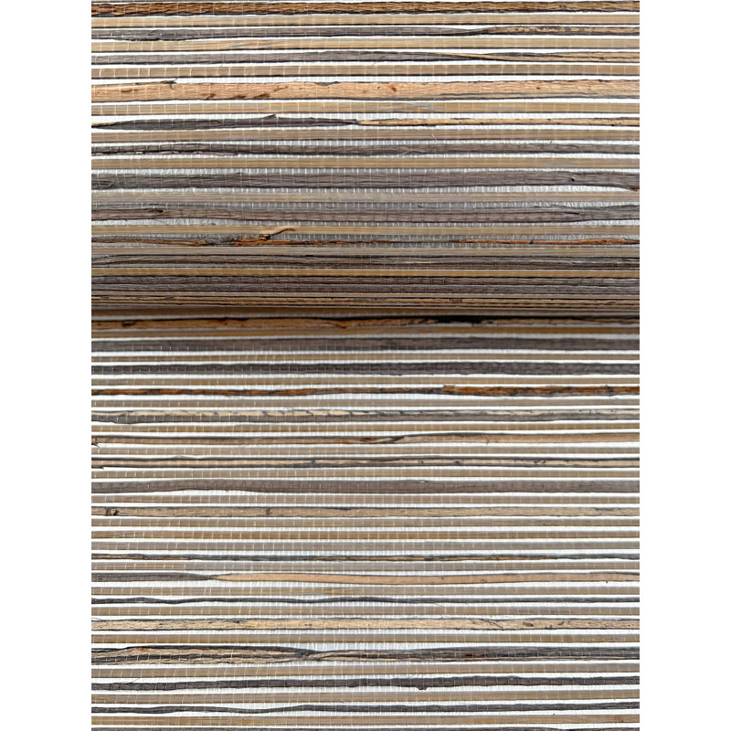 Papier peint en bambou et chanvre, Brun