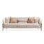 Lisbon Bouclé Sofa - Oyster/Matte Bronze