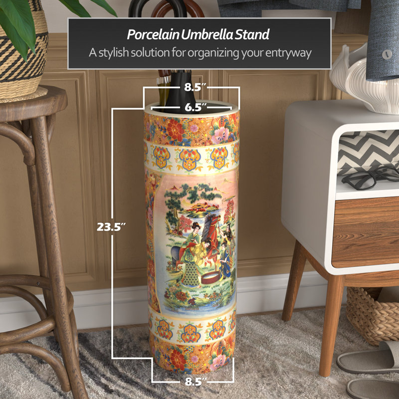 Umbrella Stand, Ladies and Horse
