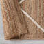 Alberta Geometric Handmade Flatweave Jute Brown/White Area Rug-224768596