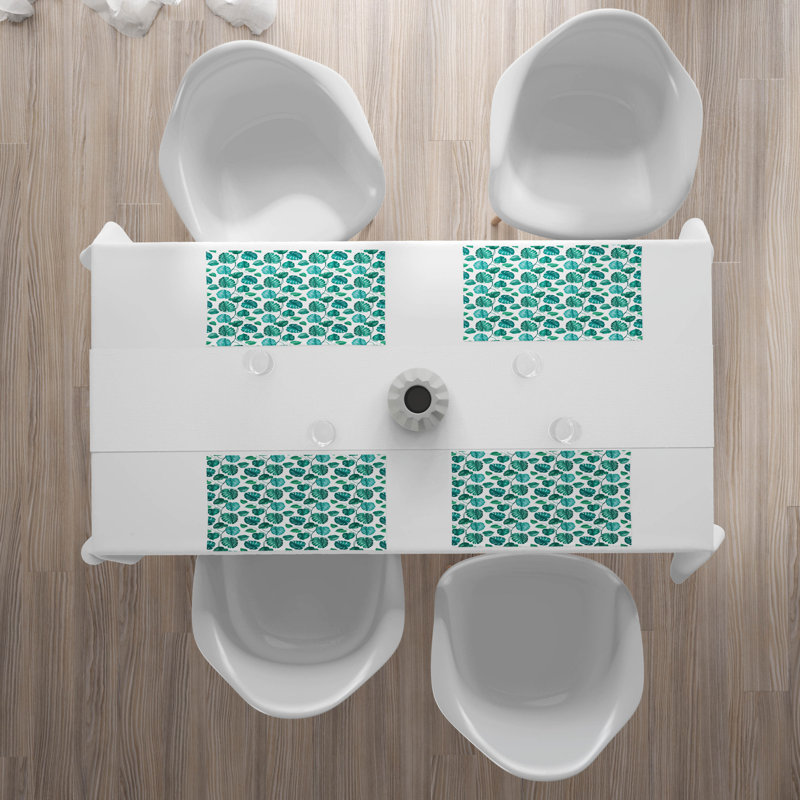 Polyester Floral Rectangle Placemat