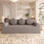 Canapé d'angle modulaire de 180 cm (71 po), tissu en velours côtelé, assise profonde, aucun assemblage requis-1933067409