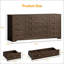 Commodes en bois pour la chambre à coucher avec 12 tiroirs, commode large pour téléviseur de 65 pouces, commode, rangement en bois moderne pour le salon, le couloir-887638411