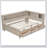 Full Size Wood Daybed With Storage Shelves And 3 Drawers, Antique White Milk