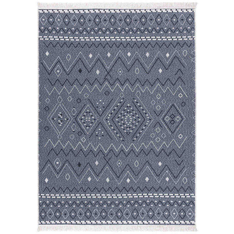 Krayton Cotton Geometric Indoor Rug, Rectangle 2' x 3'4"