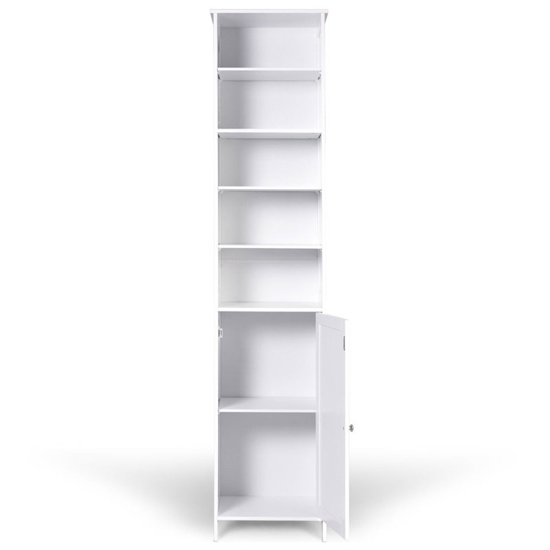 Armoire à linge autoportante Alexa L 16 po x H 72 po x P 13,5 po Alexaundrea