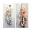Flutes Whisper Silver Grace - ensemble de 2 reproductions d'art sur toile-102584748-102584745