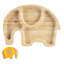Tiny Dining - Children's Bamboo Suction Elephant Plate-53057741