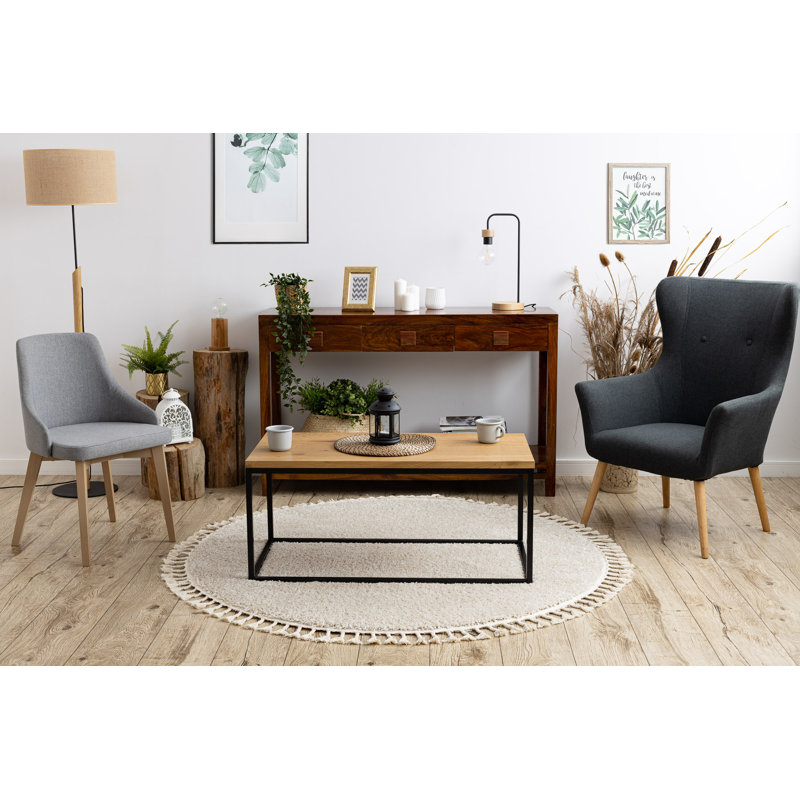 Round Windley Solid Colour Area Rug, Round 120cm