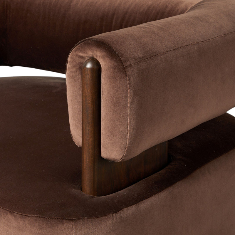 Ward Swivel Chair-Surrey Cocoa, Surrey Cocoa