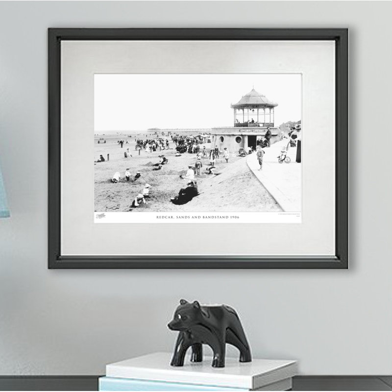 Redcar, Sands And Bandstand 1906 - Single Picture Frame Print, 60cm H x 80cm W x 2.3cm D