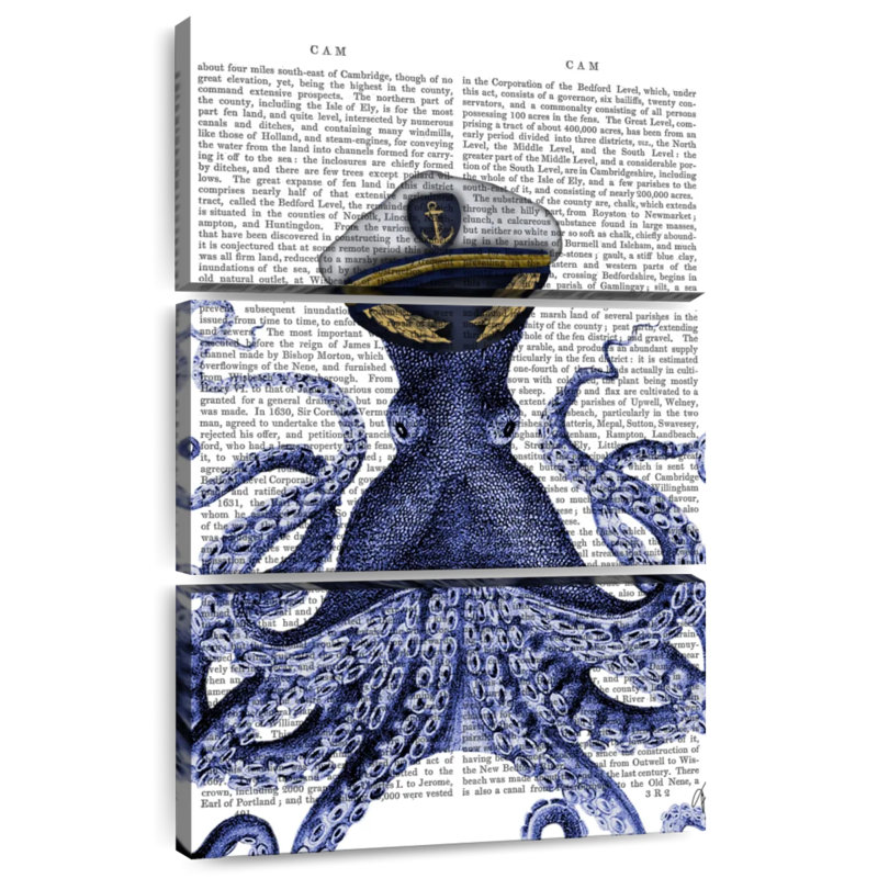 Capitaine Brampt pieuvre, H 57 po x l 36 po