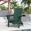 Chaise Adirondack pliante Wolak avec porte-gobelet-762678911