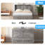 Lit double escamotable avec charge USB et grand tiroir de rangement (matelas non inclus)-2021975112