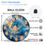 Horloge murale en forme de licorne bleue