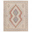 Jaipur Living Azzurro JIN08 Handknotted Medallion Cream and Pink Area Rug (10'x14')