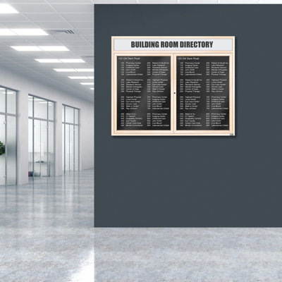 Carte à fixation murale délimitée directory cabinet