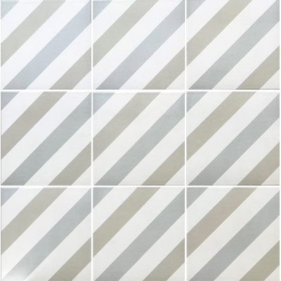 Carreau de céramique à motif pour mur et plancher 8 po x 8 po Serene
