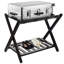 Porte-bagages pliant en bambou avec rangement-65914882