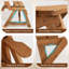 Banc convertible en bois Kellis