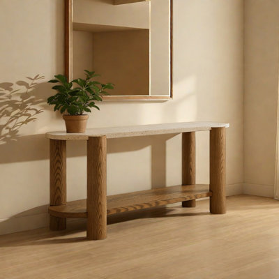 Retro Minimalist Console Table