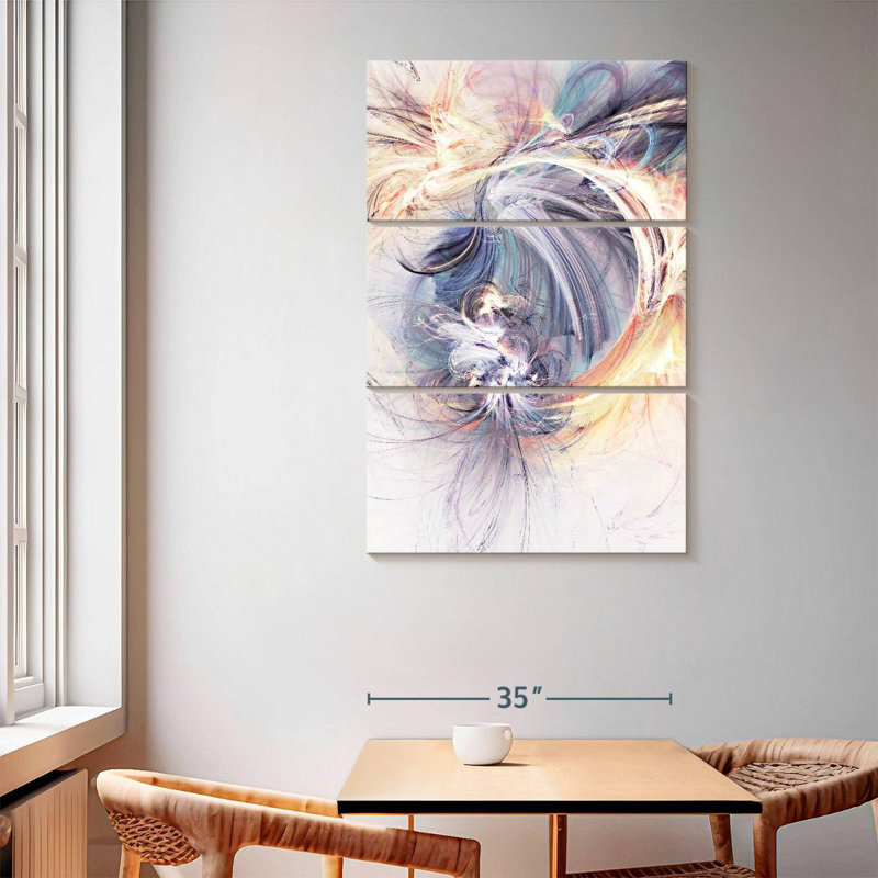 Avery abstrait esprit licorne, H 74 po x l 48 po