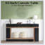 Console de style contemporain, table de couloir rectangulaire, table de canapé