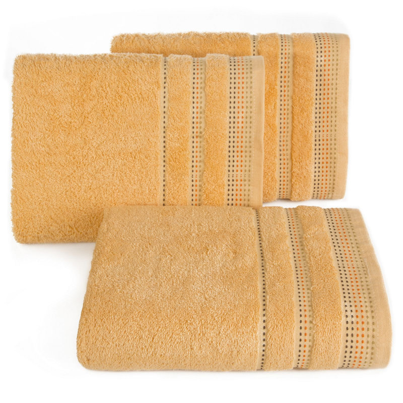 Itzael Midweight Jacquard Hand Towel, Light Orange