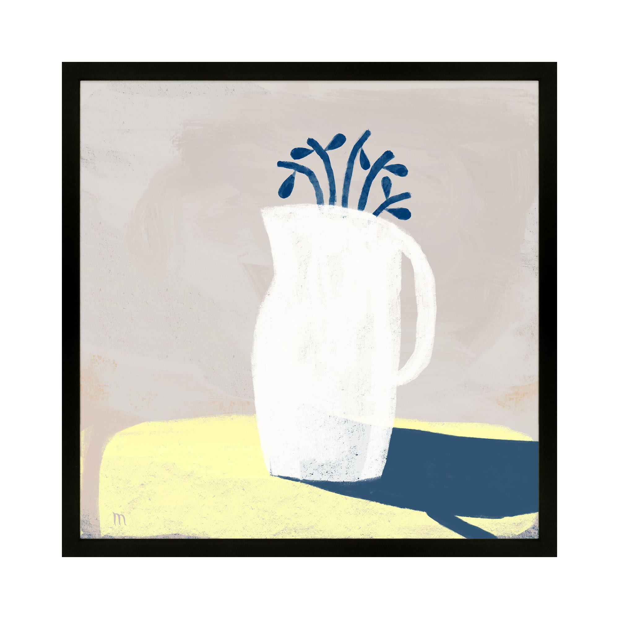 In Full Light by StudioM, Black, 44" H x 44" W x 1.25" D