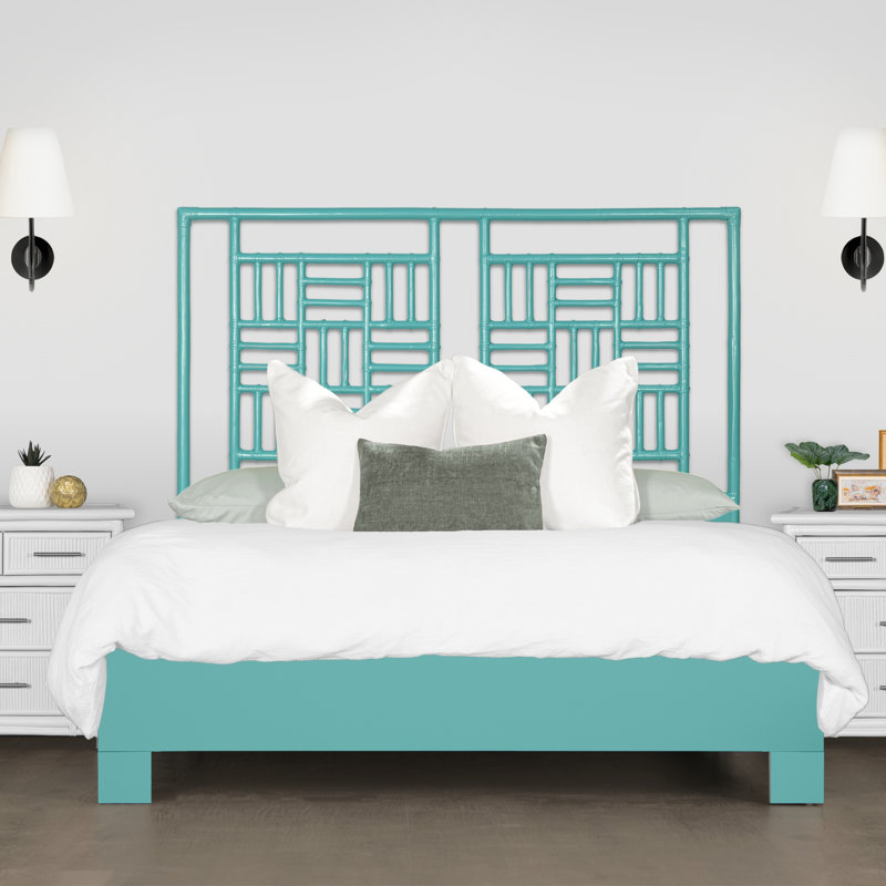 Lit plateforme Finn, Bleu, vert, bleu sarcelle, Twin