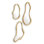 Mirror Viterbo Gold Finish Set Of 3